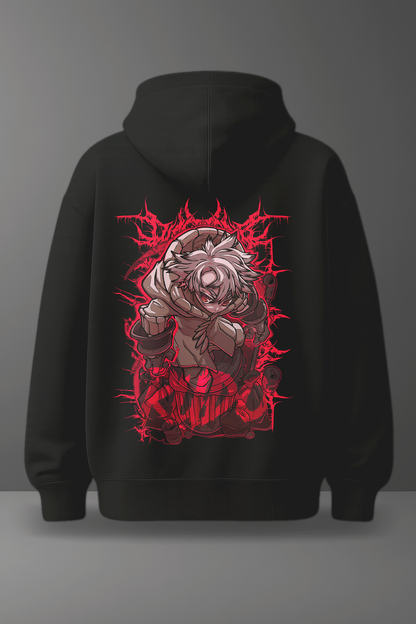 Oversize суичър Rudo Surebrec – Crimson – Черен