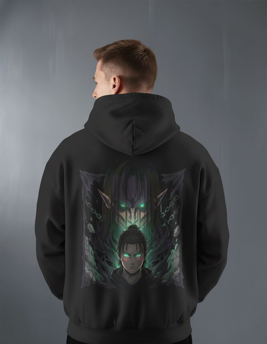 Oversize суичър Eren Yeager