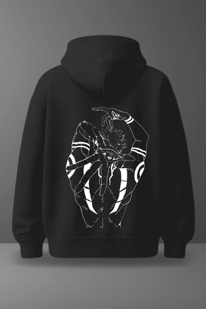 Oversize суичър Sukuna – B&W