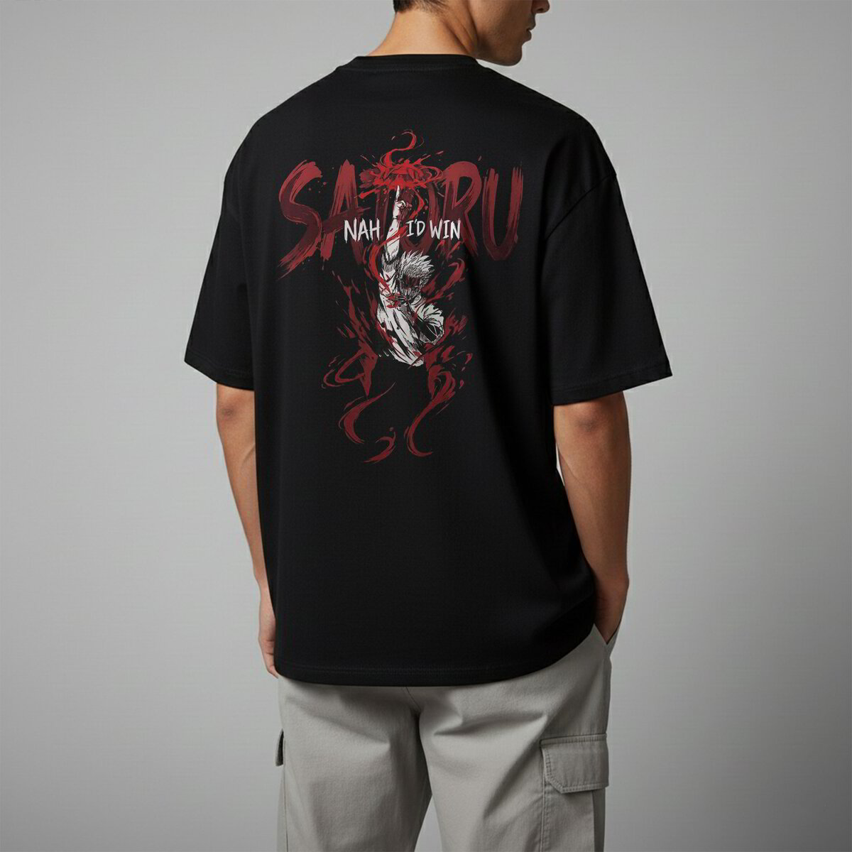 Oversize тениска Gojo – Red