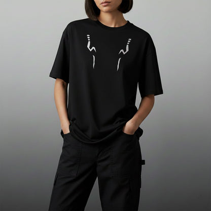 Oversize тениска Sukuna – B&W