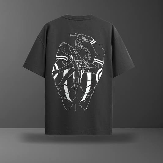 Oversize тениска Sukuna – B&W