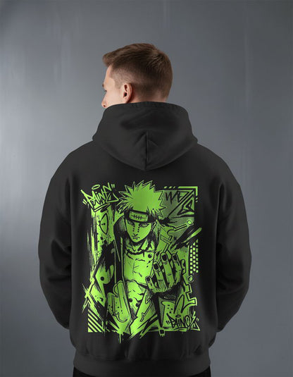 Oversize суичър Pain – Green