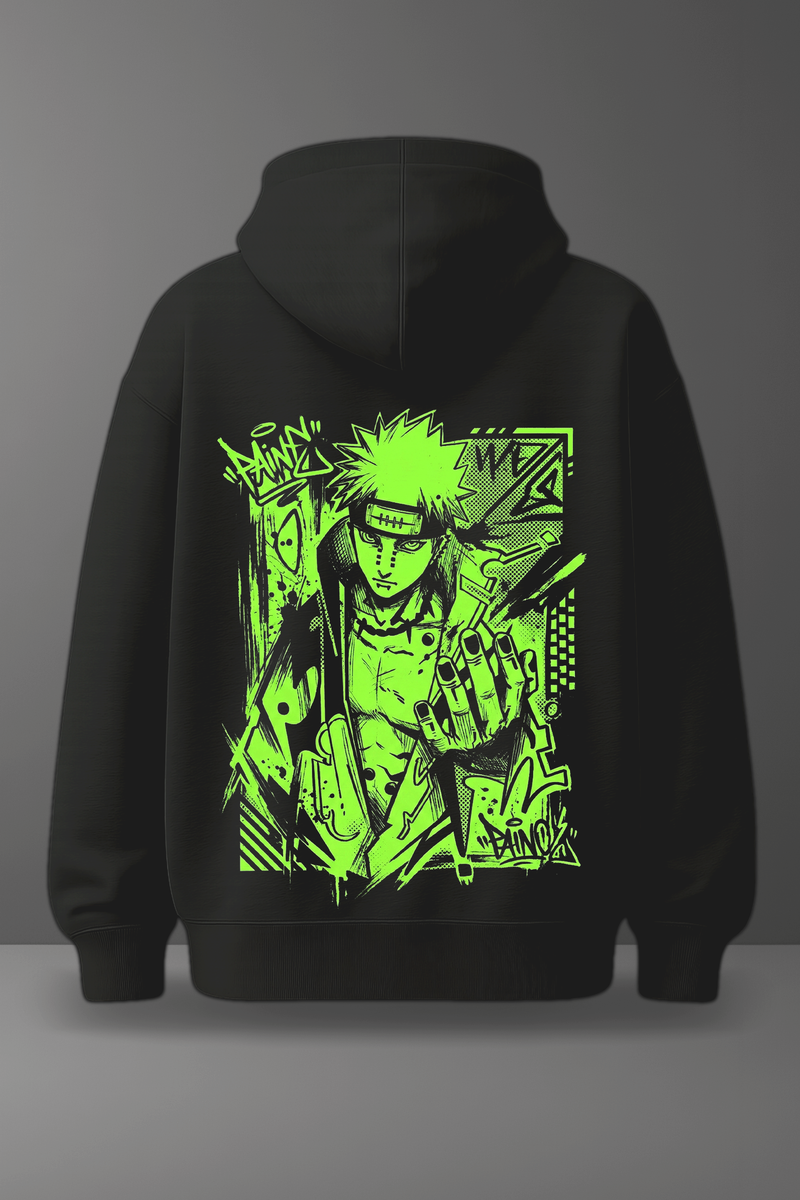 Oversize суичър Pain – Green