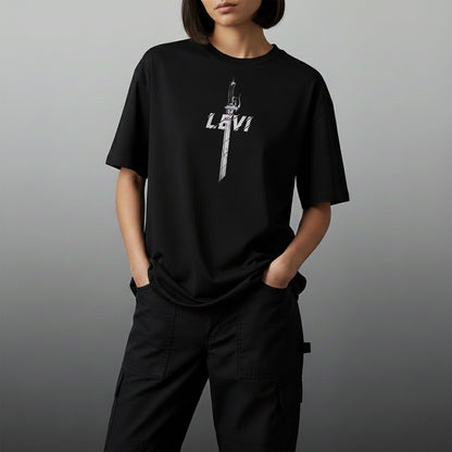 Oversize тениска Levi Ackerman – B&W