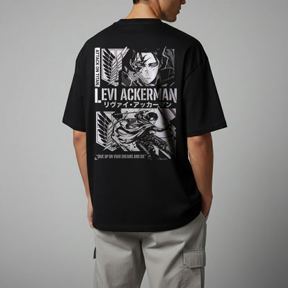 Oversize тениска Levi Ackerman – B&W
