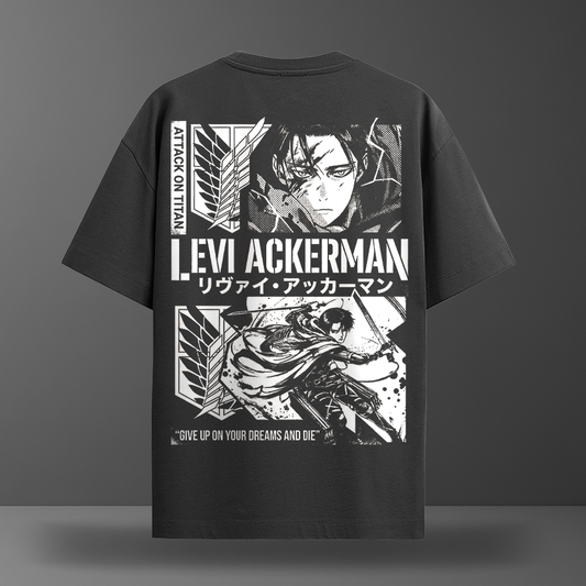 Oversize тениска Levi Ackerman – B&W