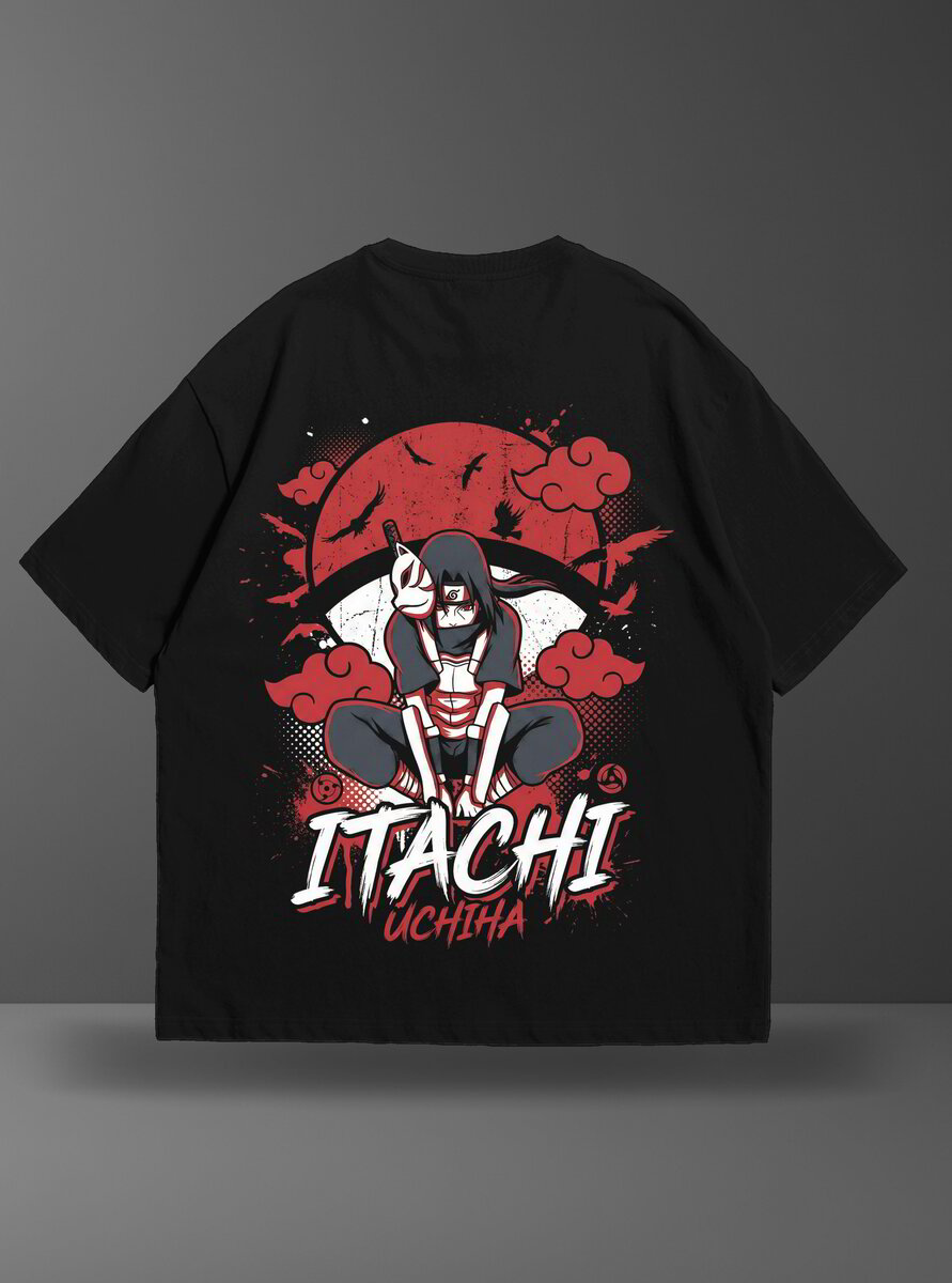 Oversize тениска Itachi Uchiha