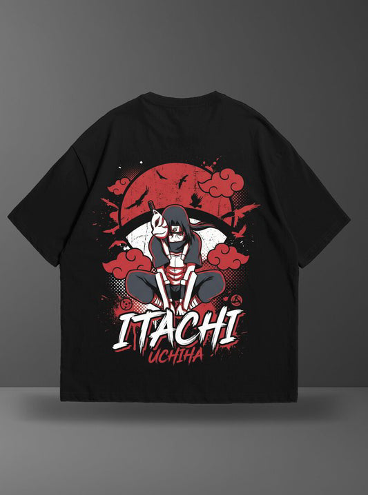 Oversize тениска Itachi Uchiha