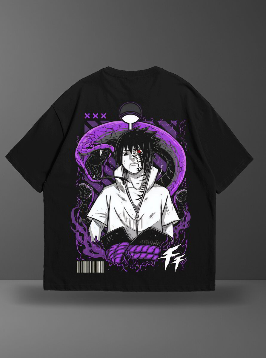 Oversize тениска Sasuke Uchiha