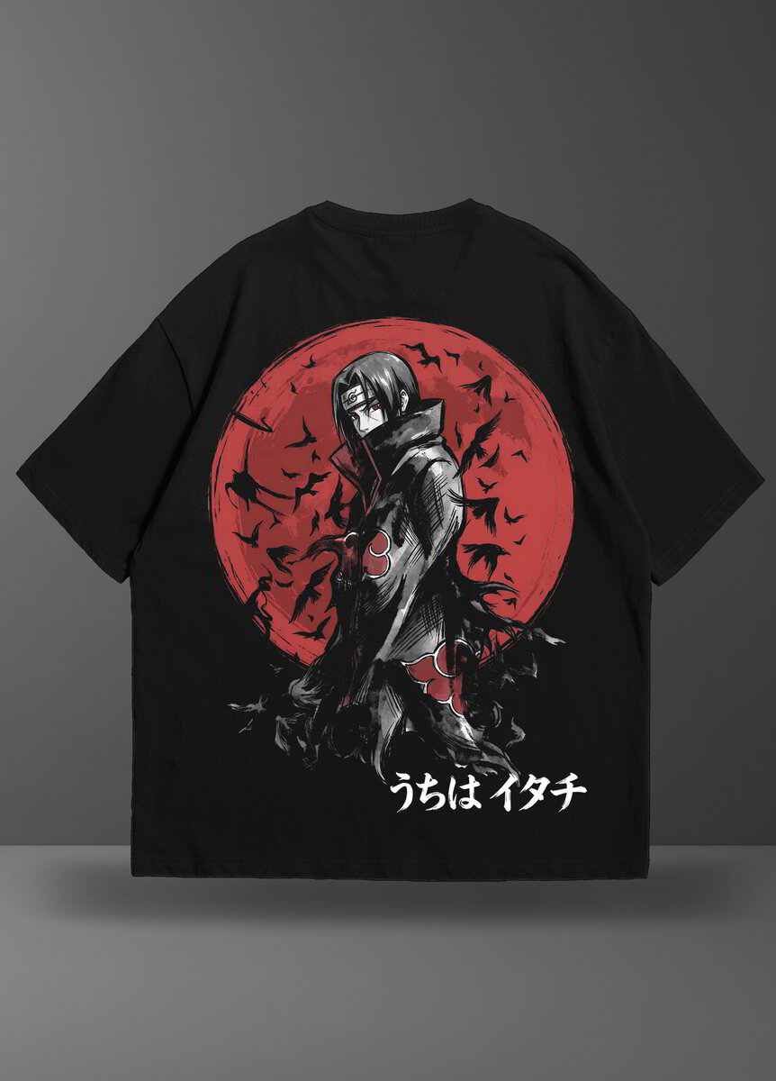 Oversize тениска Itachi Uchiha – God of Genjutsu