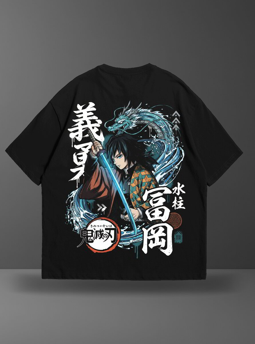 Oversize тениска Giyu Tomioka – Water Hashira