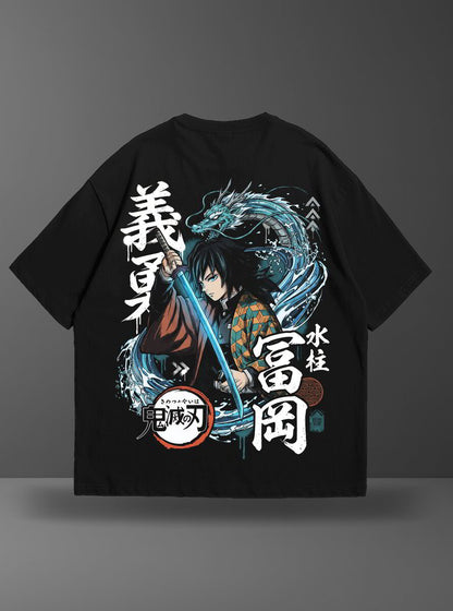 Oversize тениска Giyu Tomioka – Water Hashira