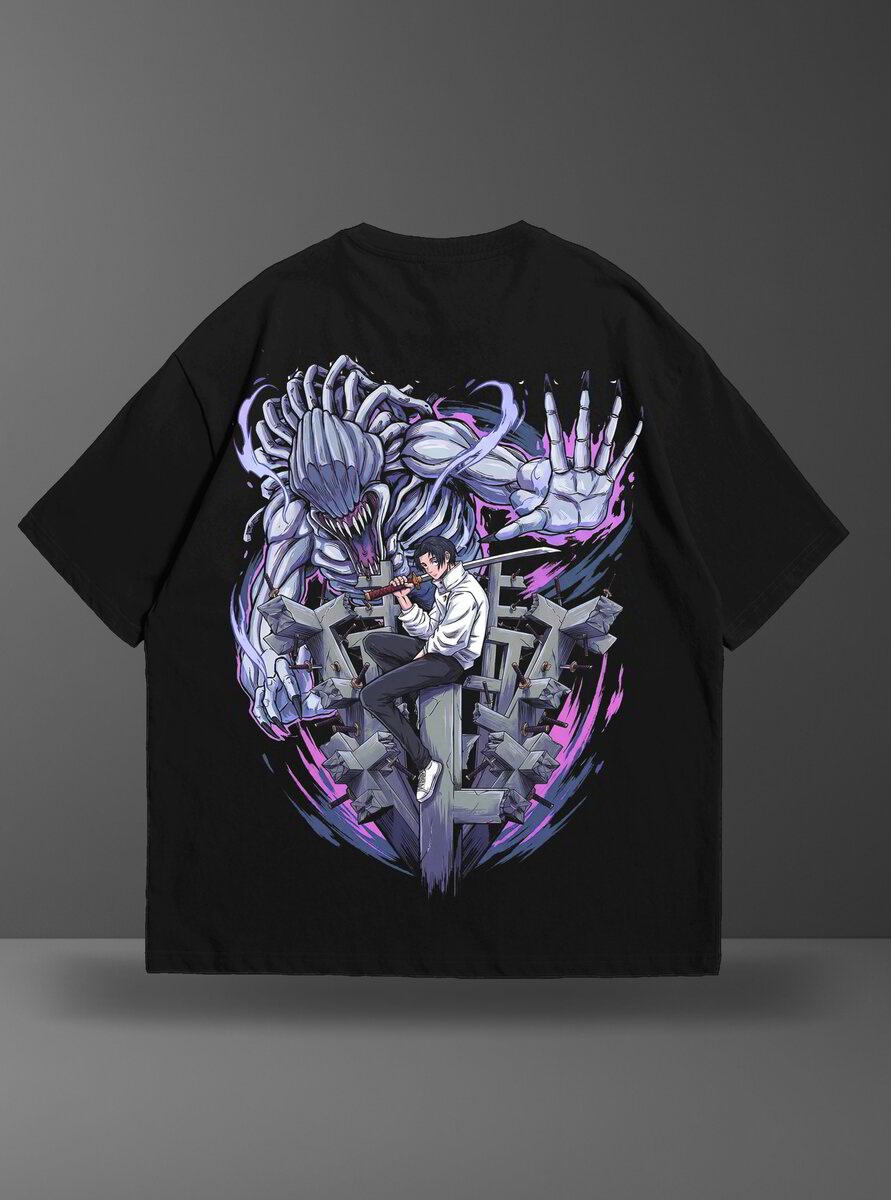 Oversize тениска Yuta Okkotsu – The Cursed Child