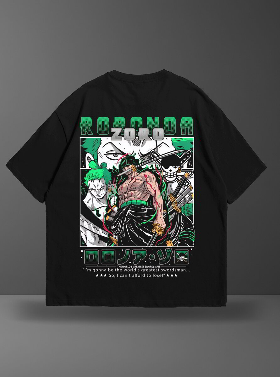 Oversize тениска Zoro – The World's Greatest Swordsman