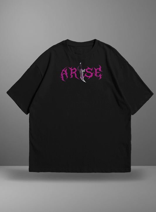 Oversize тениска Jinwoo – Arise – Черен