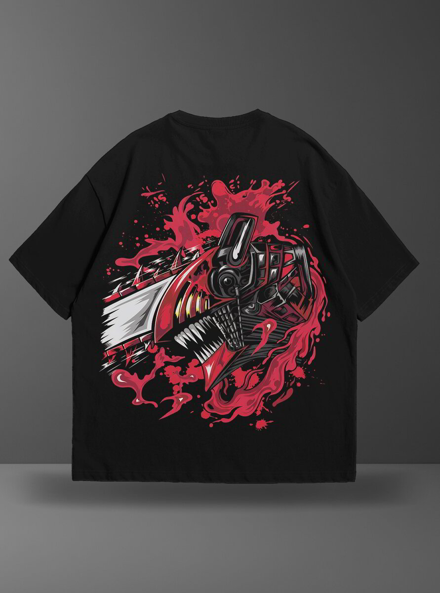 Oversize тениска Chainsaw man – Denji