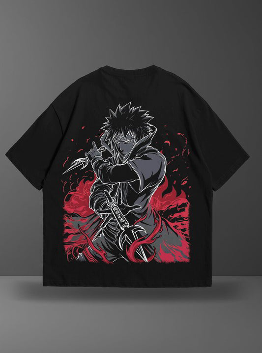 Oversize тениска Minato Namikaze – Red