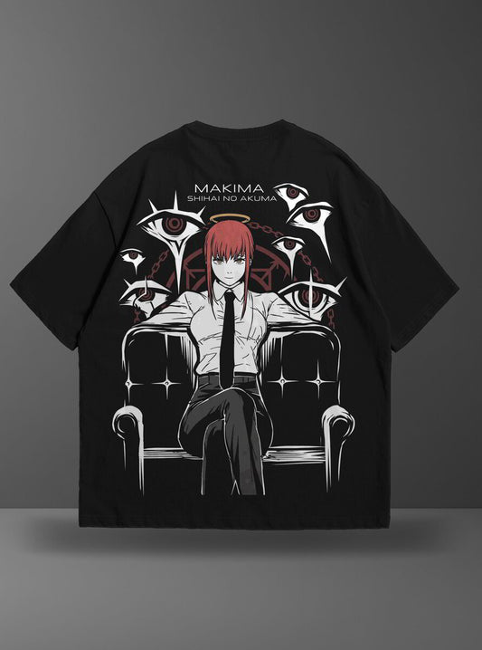 Oversize тениска Makima – Shihai no Akuma