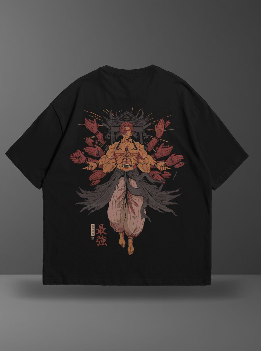 Oversize тениска Sukuna – JJK