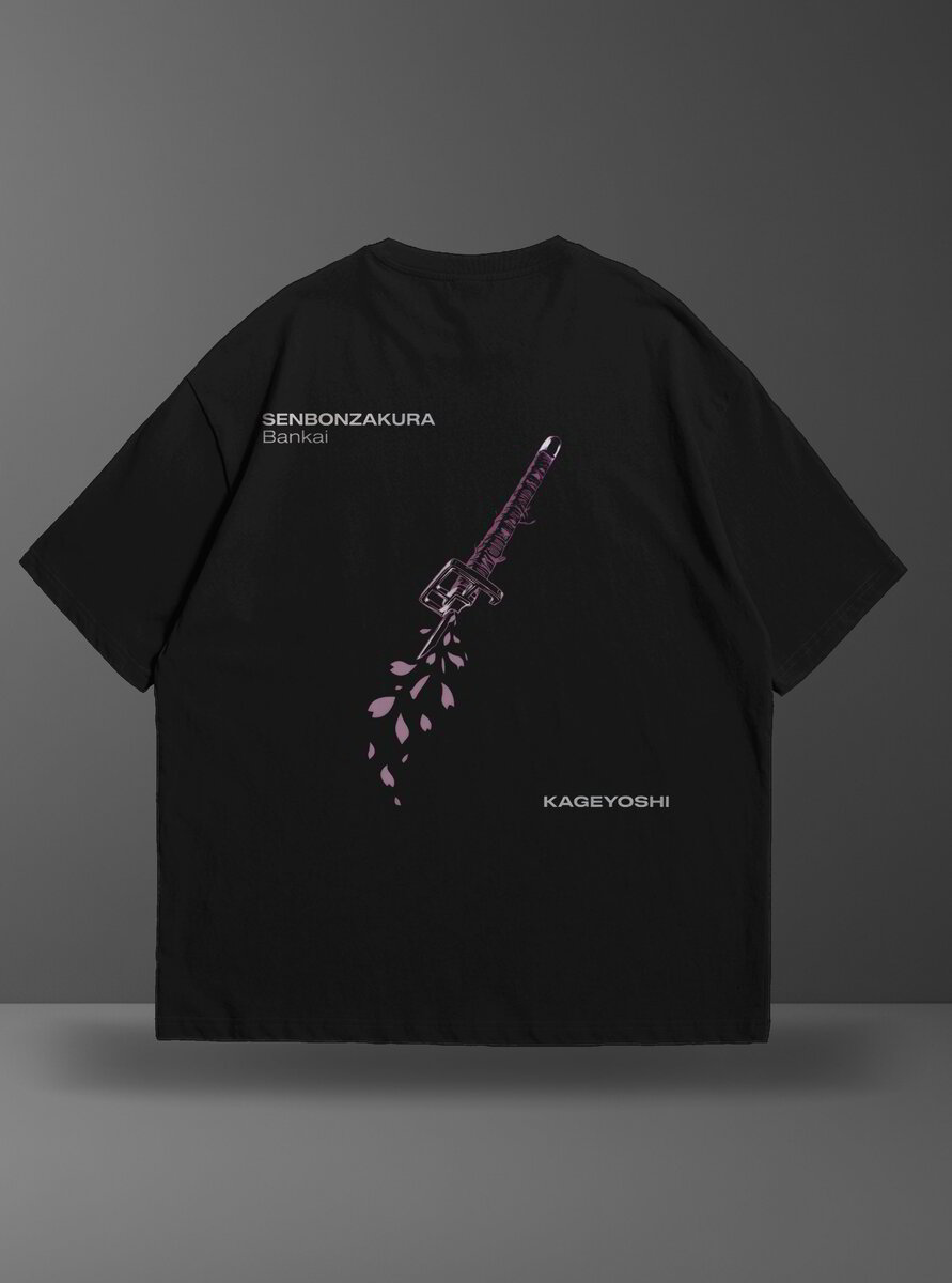 Oversize тениска Byakuya Kuchiki – Senbonzakura Kageyoshi