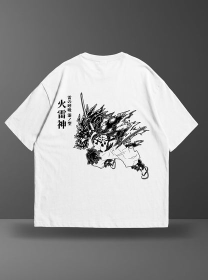 Oversize тениска Zenitsu – Flaming Thunder God