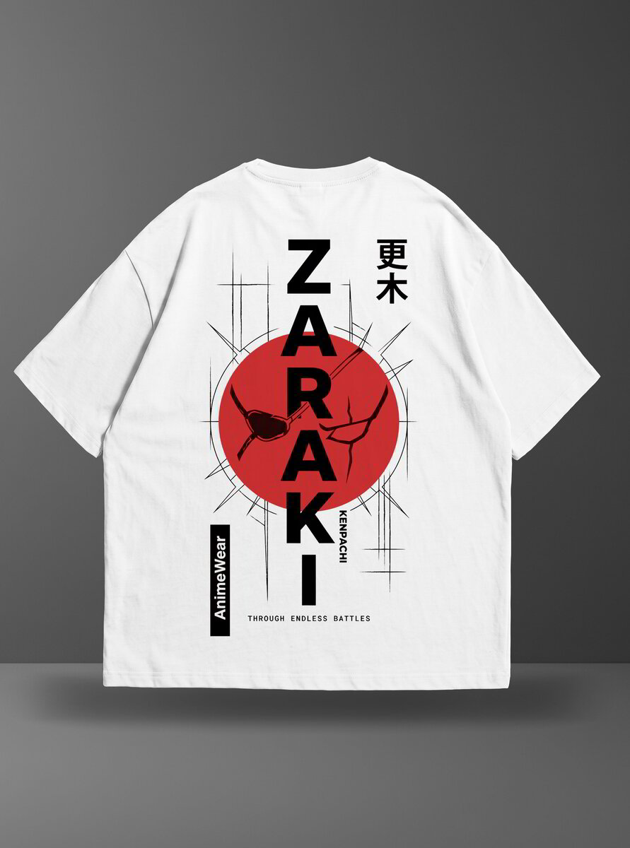 Oversize тениска Kenpachi Zaraki – Red Moon