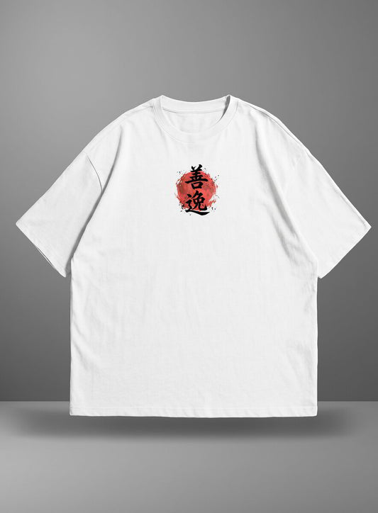 Oversize тениска Zenitsu Agatsuma – Red Moon