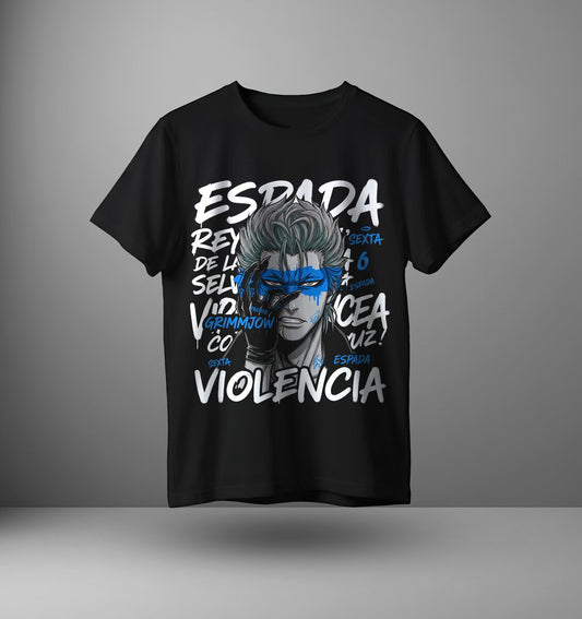 Тениска Grimmjow Jaegerjaquez – Violencia