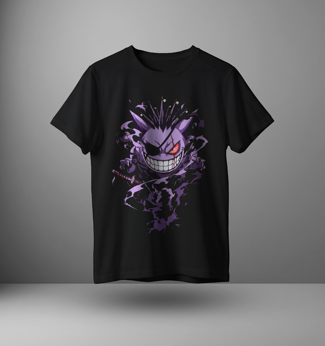 Тениска Gengar x Kenpachi Zaraki – Черен