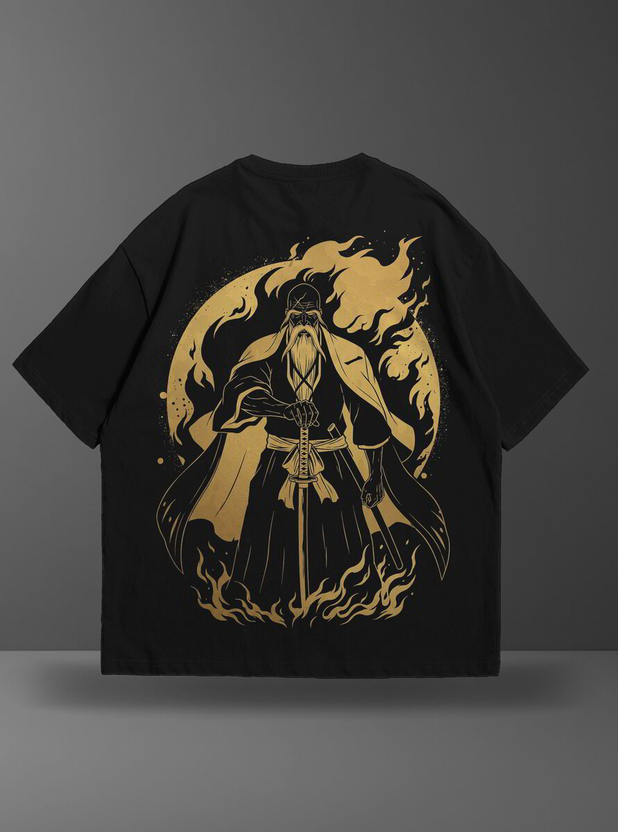 Oversize тениска Genryusai Yamamoto – Golden Flames