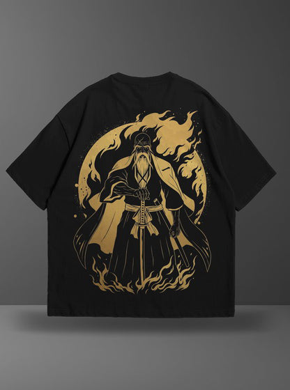 Oversize тениска Genryusai Yamamoto – Golden Flames
