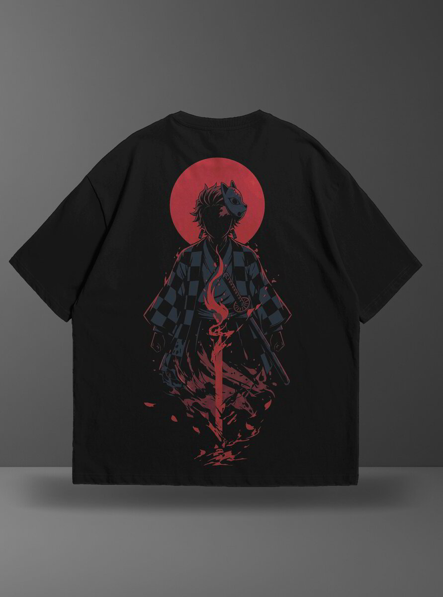 Oversize тениска Tanjiro – GAMBARE