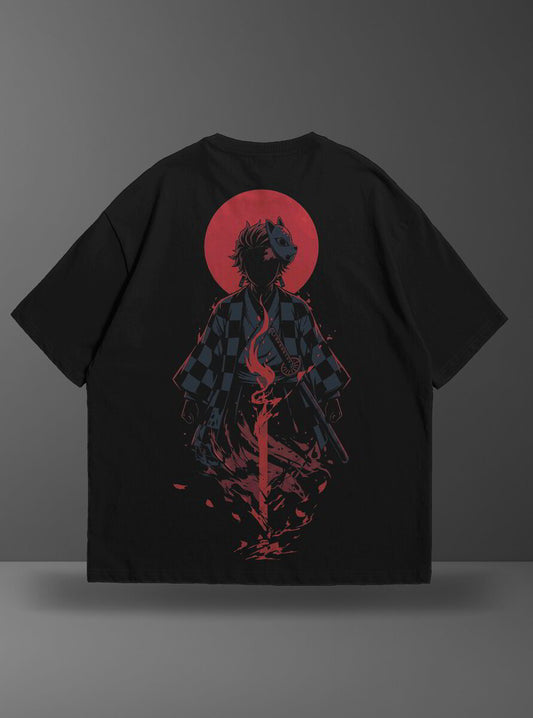 Oversize тениска Tanjiro – GAMBARE