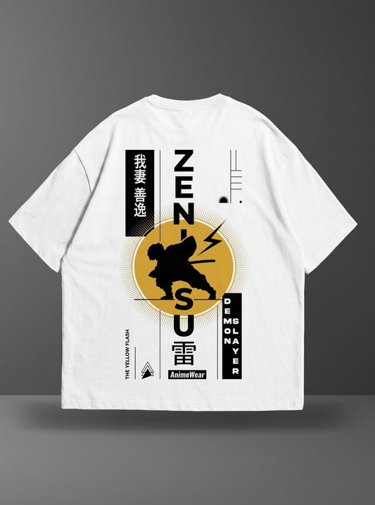 Oversize тениска Zenitsu – Yellow Flash