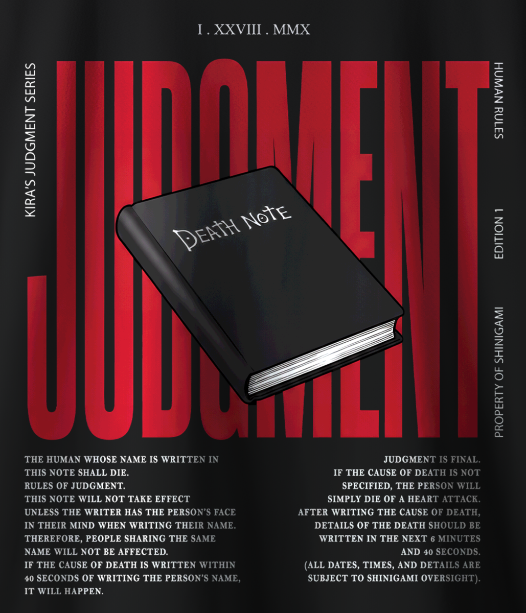 Тениска Death Note – Judgment
