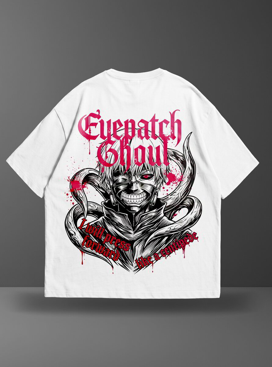 Oversize тениска Ken Kaneki – Eyepatch Ghoul