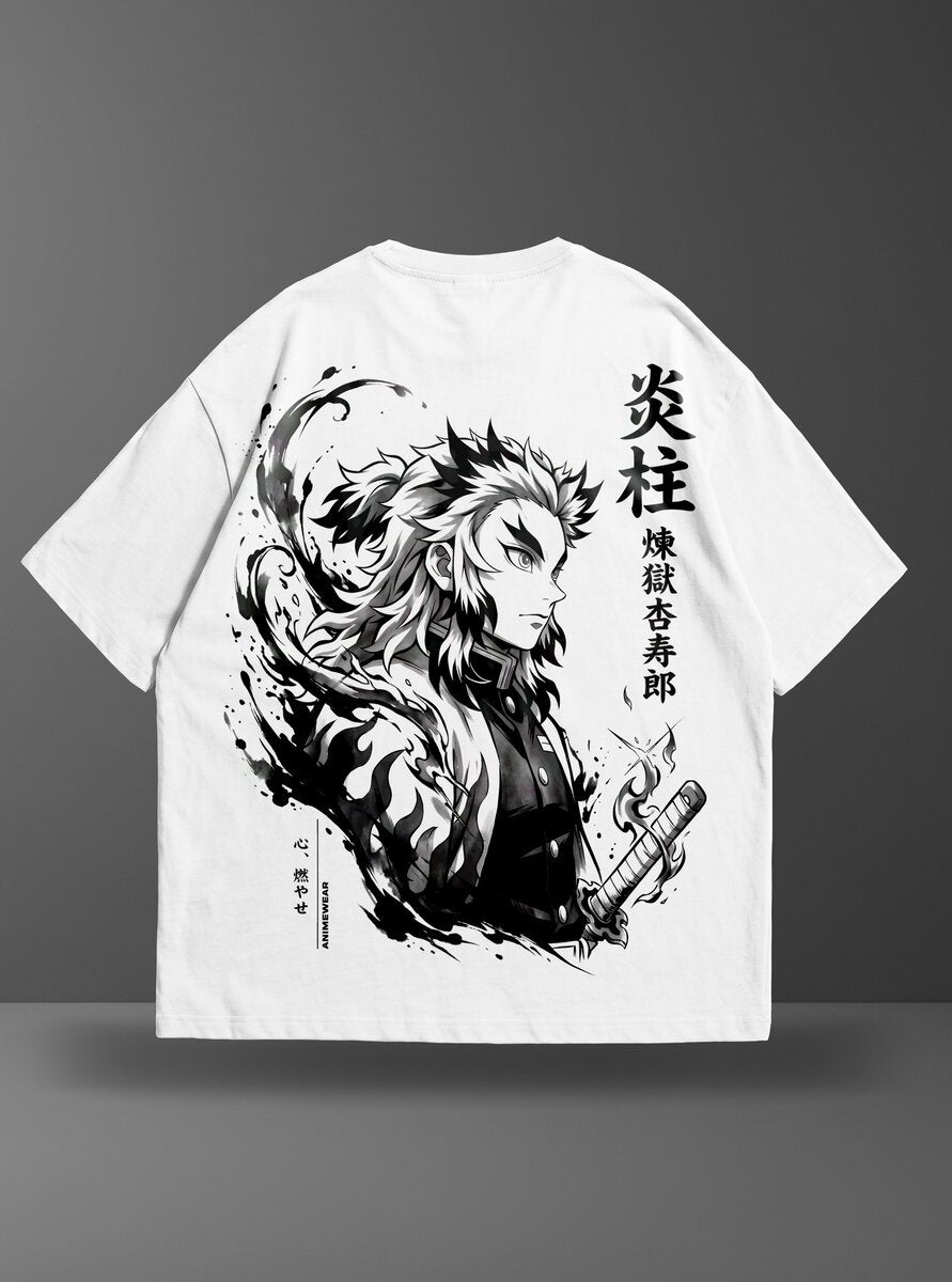 Oversize тениска Rengoku – Flame Hashira