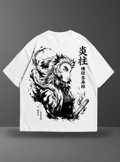 Oversize тениска Rengoku – Flame Hashira