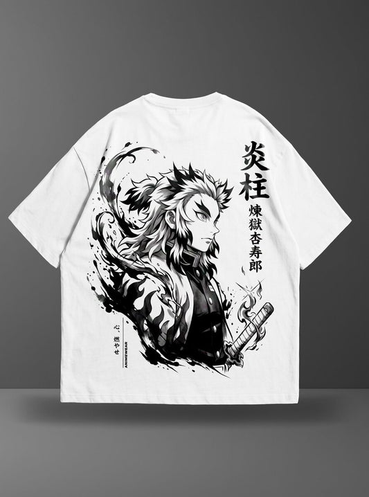 Oversize тениска Rengoku – Flame Hashira