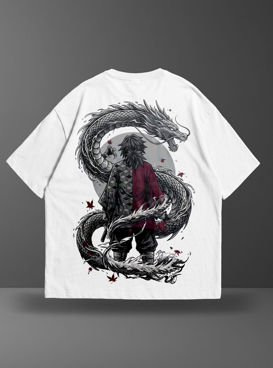 Oversize тениска Giyu Tomioka – Water Dragon