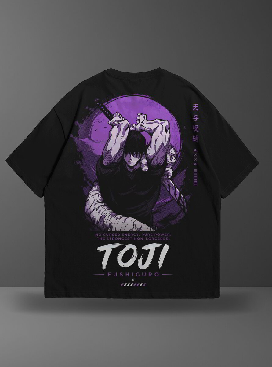 Oversize тениска Toji Fushiguro – Heavenly Restriction