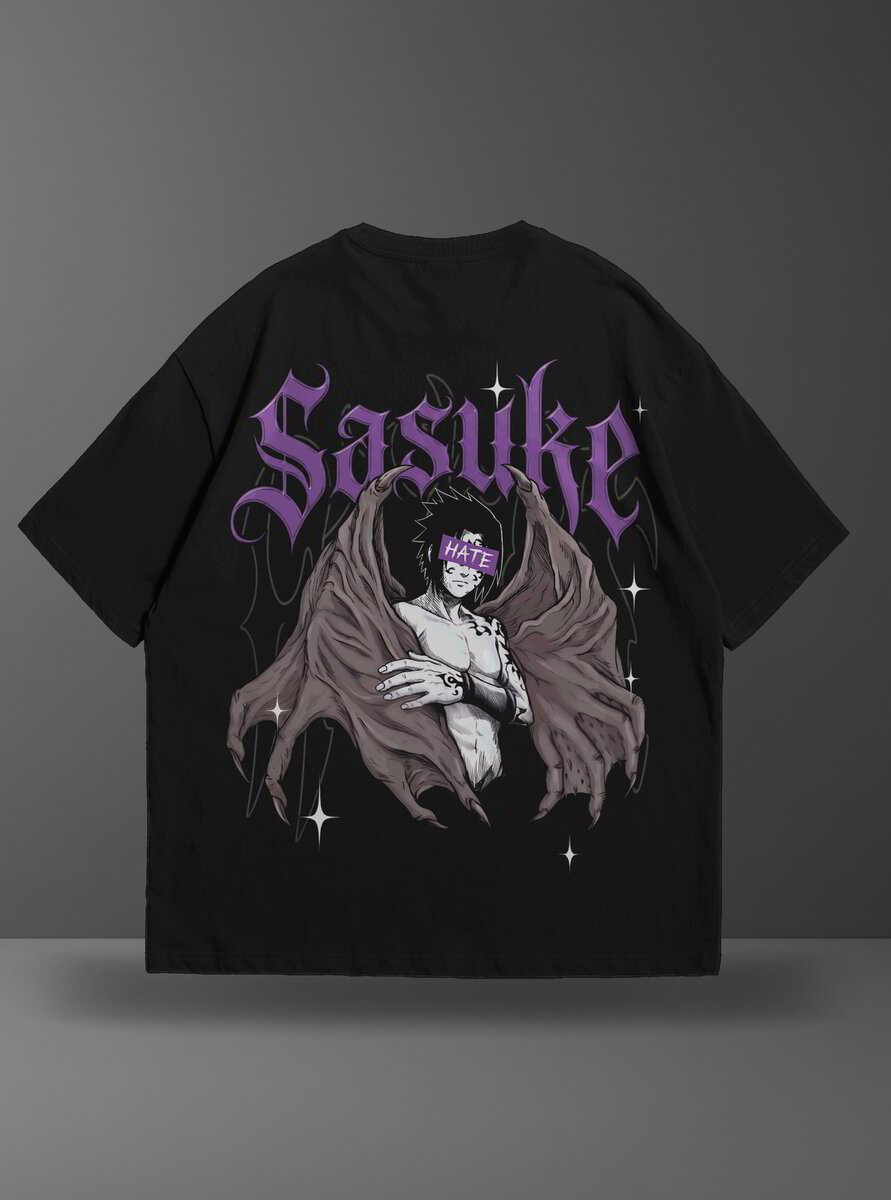 Oversize тениска Sasuke – Curse