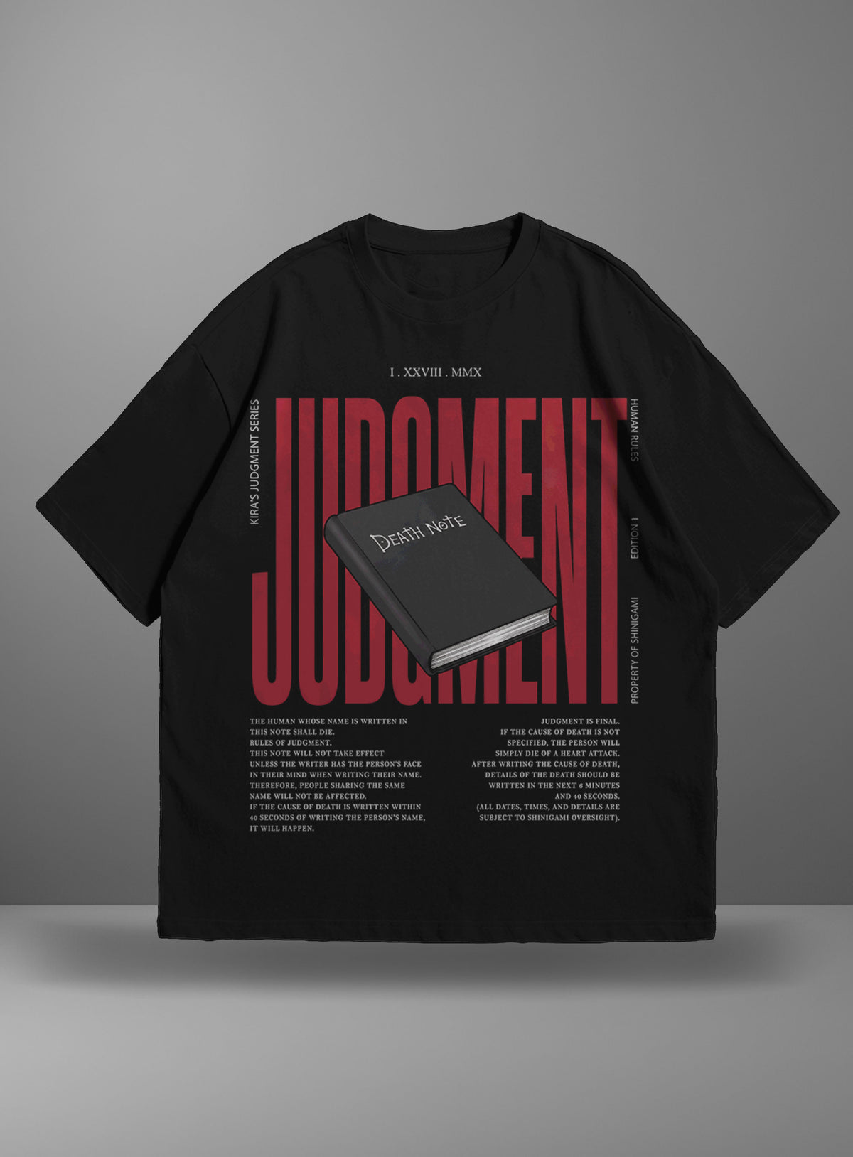 Oversize тениска Death Note – Judgment