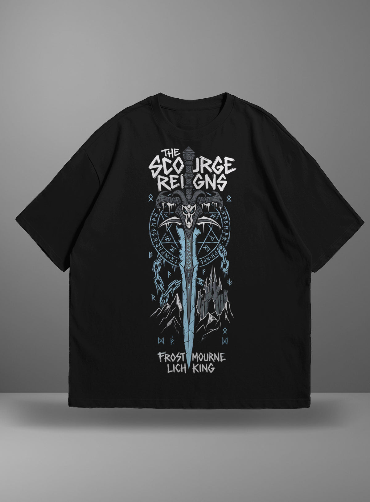 Oversize тениска Lich King – The Scourge Reigns V1