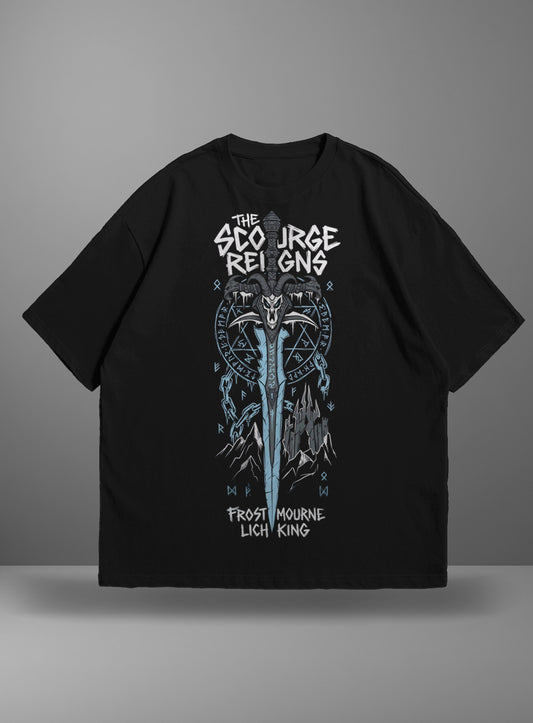 Oversize тениска Lich King – The Scourge Reigns V1