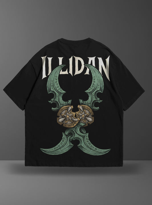 Oversize тениска Illidan – The Twin Blades