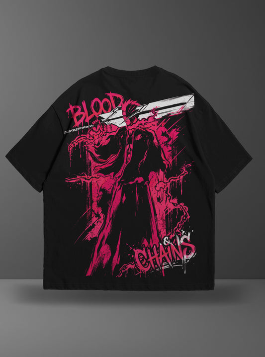 Oversize тениска Ichigo – Blood & Chains