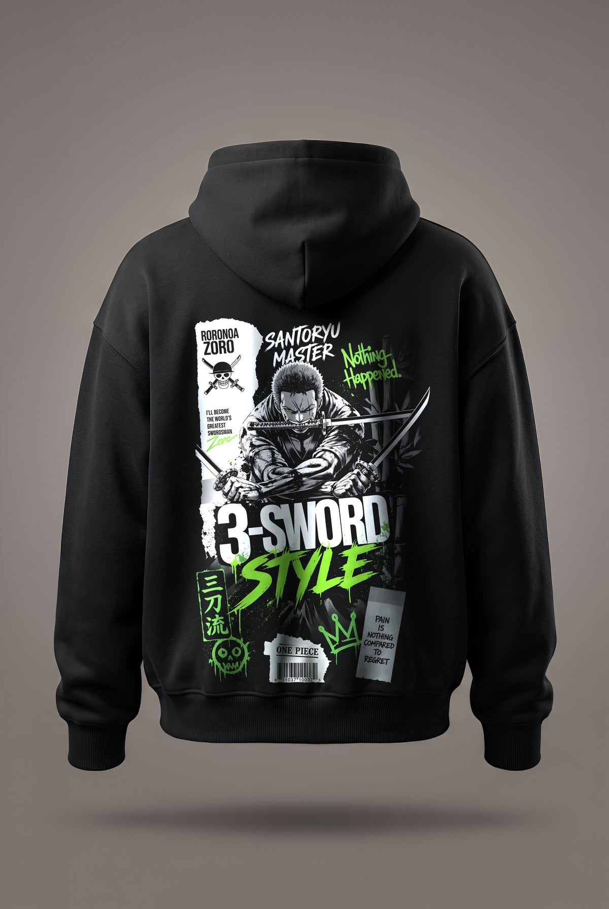 Oversize суичър Roronoa Zoro – Santoryu Master