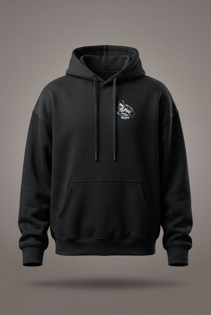 Oversize суичър Fox Devil – Черен